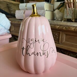 Pink and gold Pumpkin